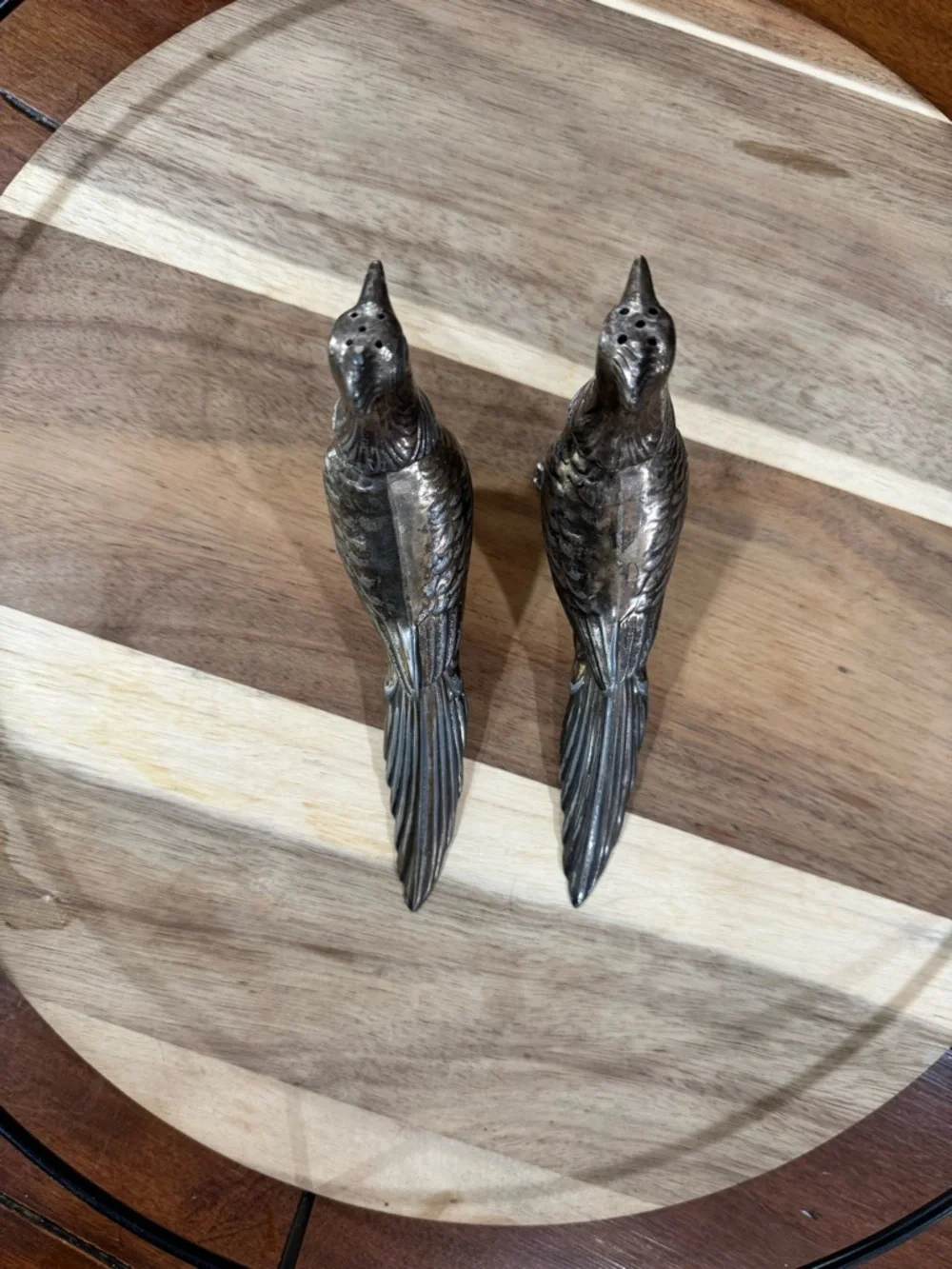 Vintage W.B. Mfg Co Silverplate Bird Salt Pepper Shaker C94/2 Pheasant Single